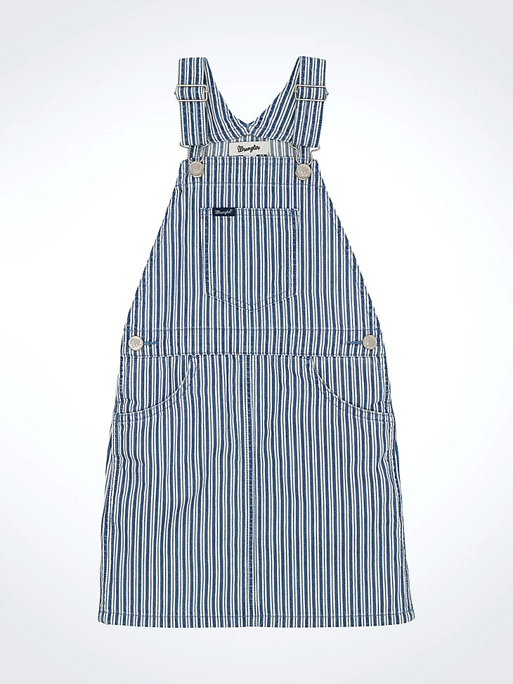 falda de rayas wrangler para niña azul