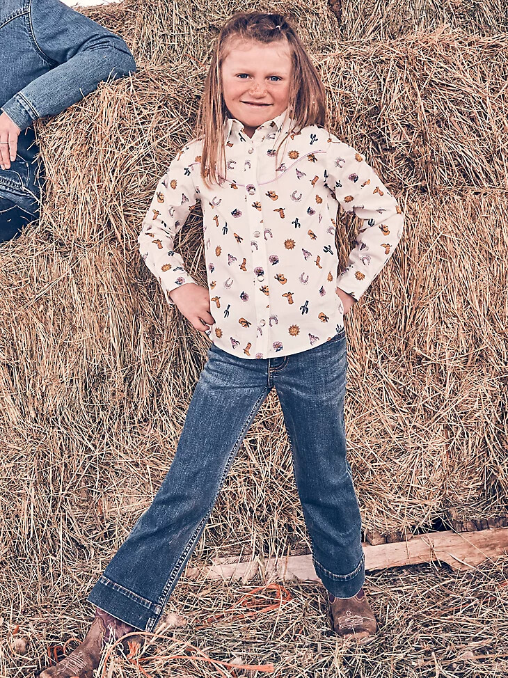 pantalón vaquero wrangler retro para niña 4-18 darci