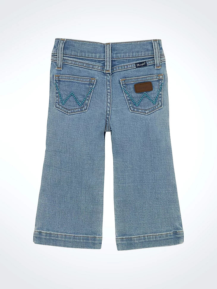 pantalón ancho para niña color oliva
