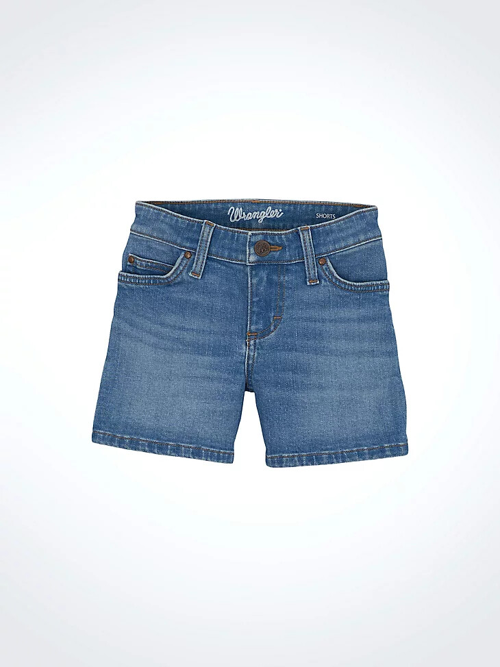 shorts vaqueros con dobladillo para niña ariana