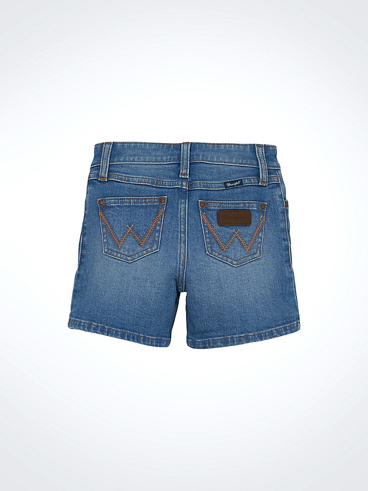 shorts vaqueros con dobladillo para niña ariana