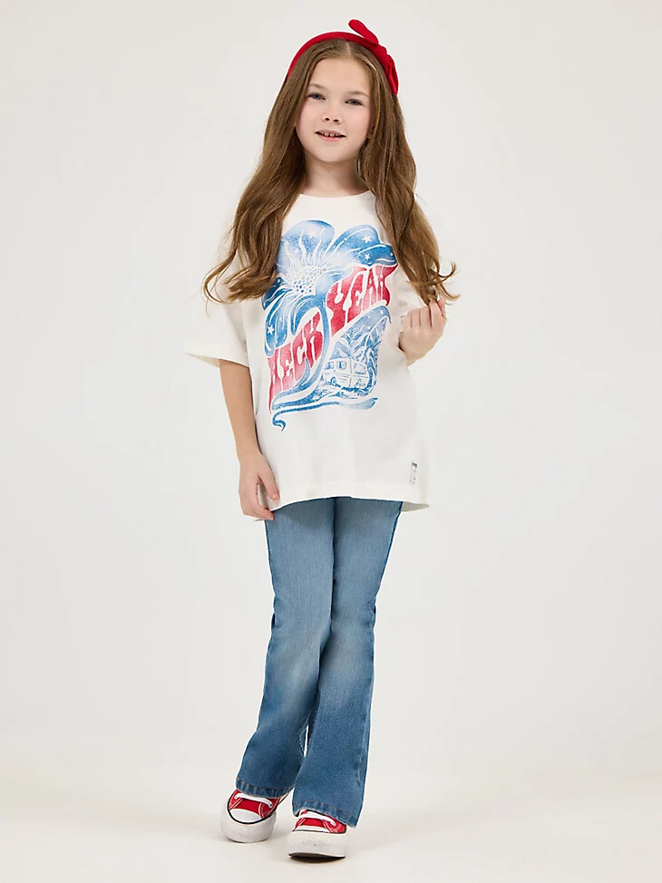 camiseta gráfica extragrande wrangler x lainey wilson para niña ¡claro que sí