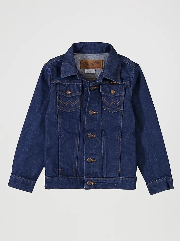 chaqueta vaquera prelavada sin forro wrangler cowboy cut para niño
