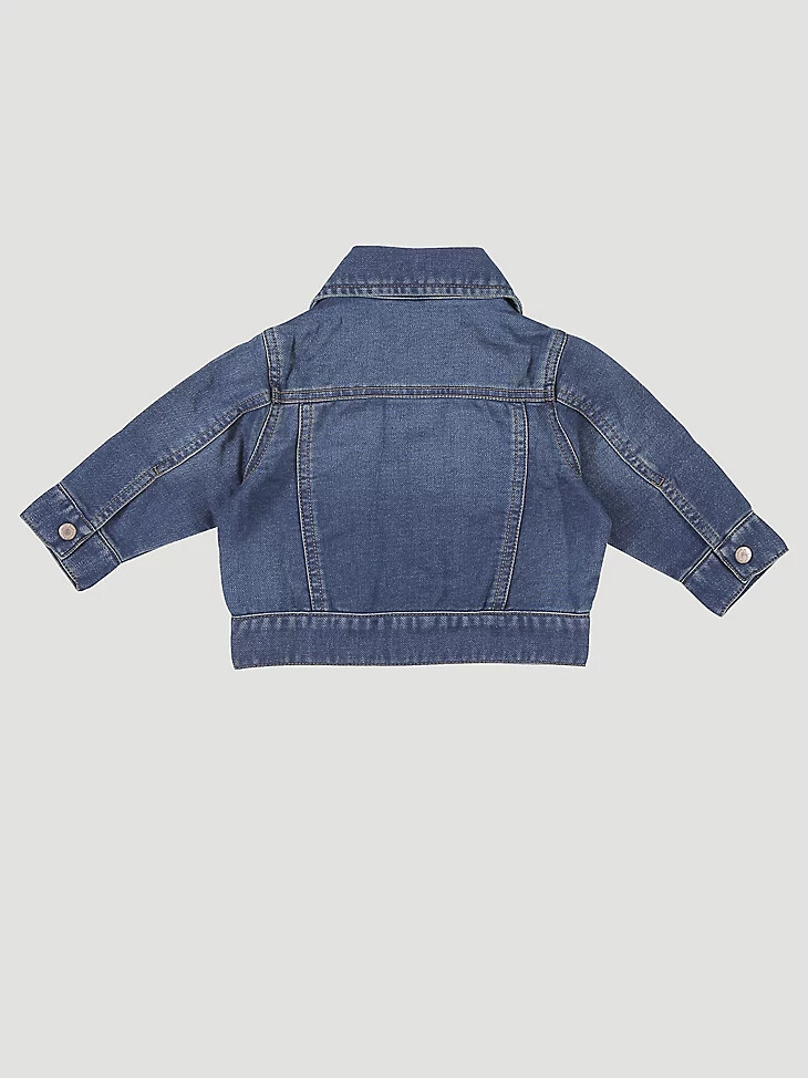 chaqueta vaquera clásica de manga larga para bebé niño azul oscuro