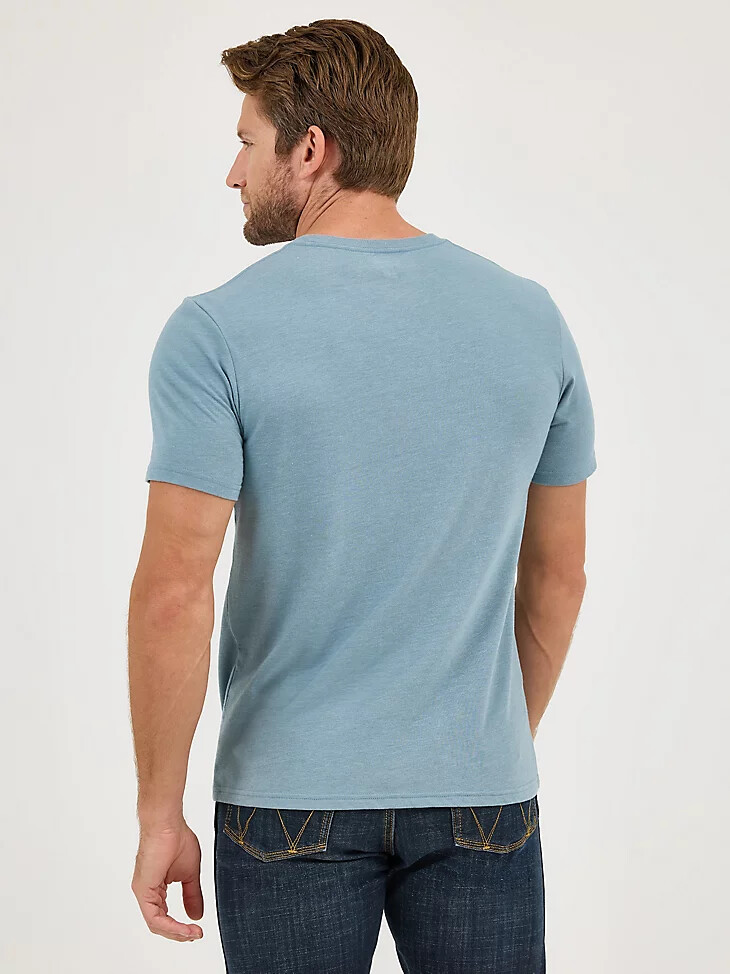 camiseta con el logotipo de la bandera americana de wrangler para hombre bandera de plomo