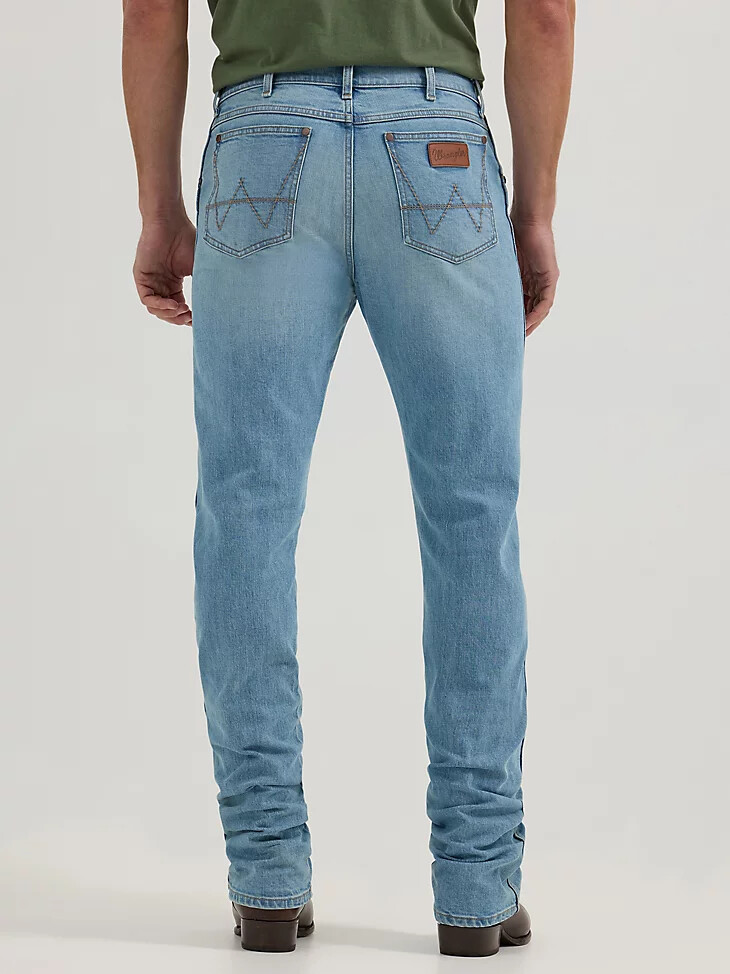 vaqueros wrangler retro de corte ajustado y pierna recta para hombre mendenhall