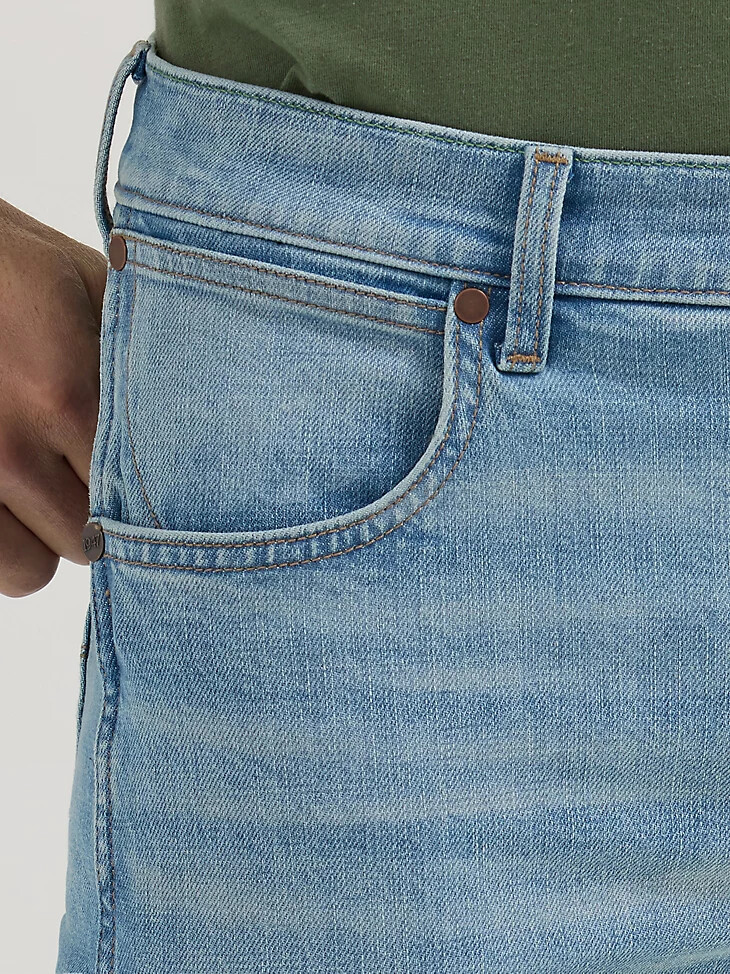 vaqueros wrangler retro de corte ajustado y pierna recta para hombre mendenhall