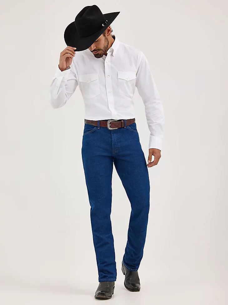 vaqueros wrangler cowboy cut original fit índigo prelavados