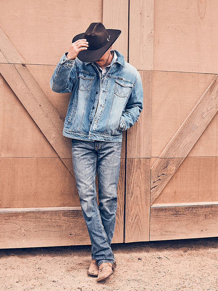 vaqueros wrangler retro slim fit bootcut layton para hombre