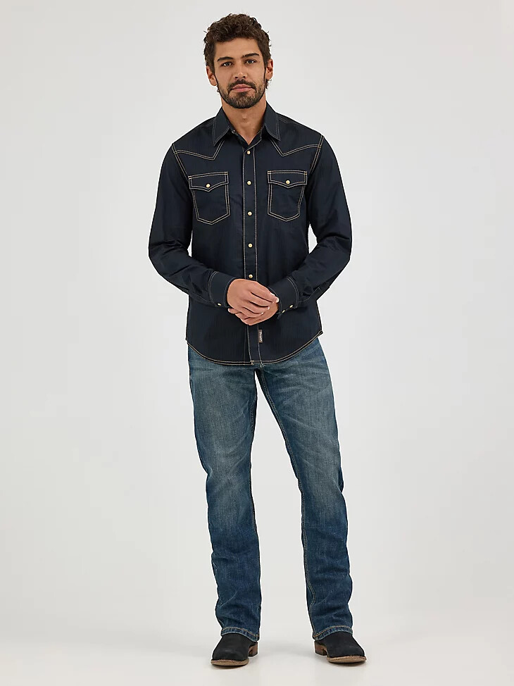 vaqueros wrangler retro slim fit bootcut layton para hombre
