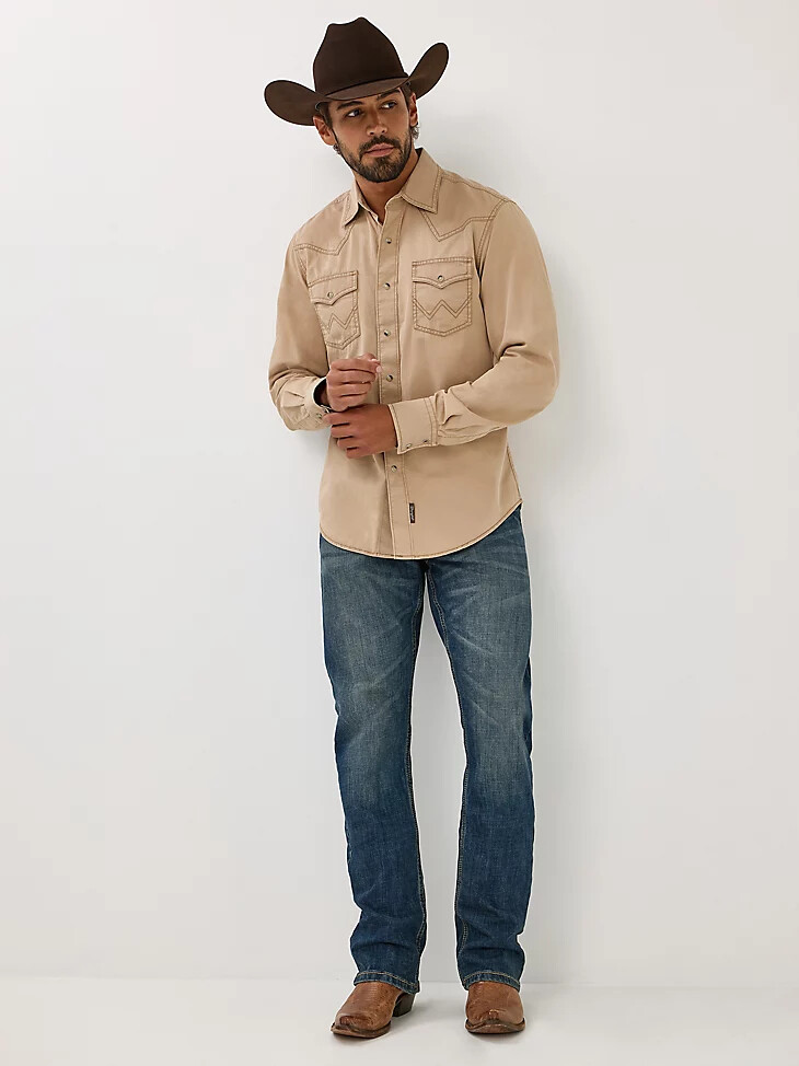 vaqueros wrangler retro slim fit bootcut layton para hombre