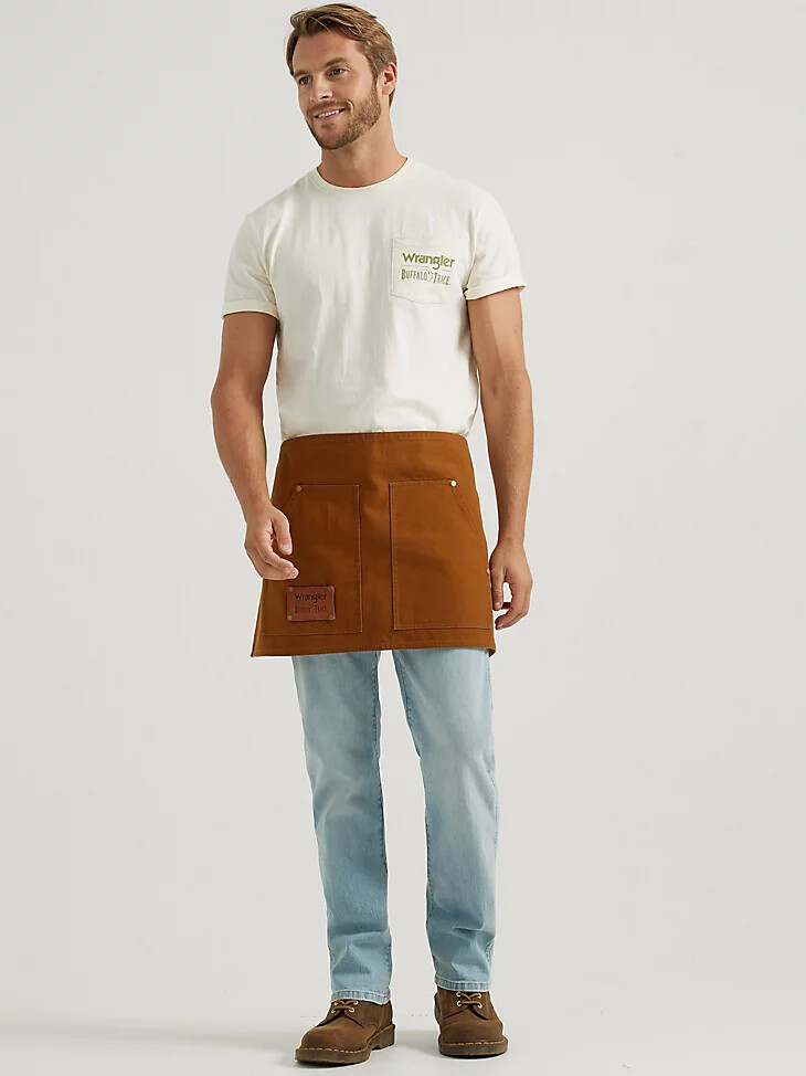 delantal kilderkin de piel de búfalo wrangler x buffalo trace