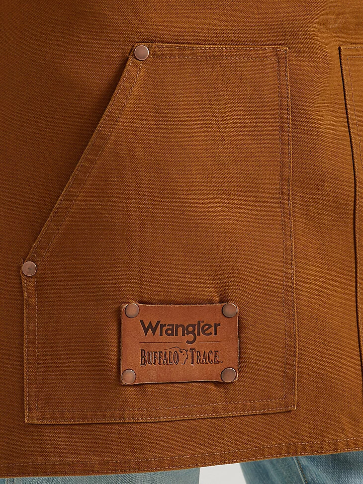 delantal kilderkin de piel de búfalo wrangler x buffalo trace