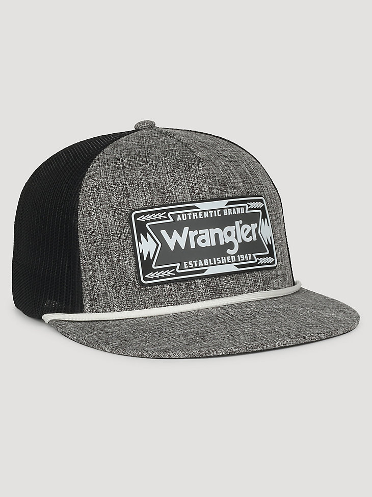 gorra de béisbol gris con parche de flecha para hombre