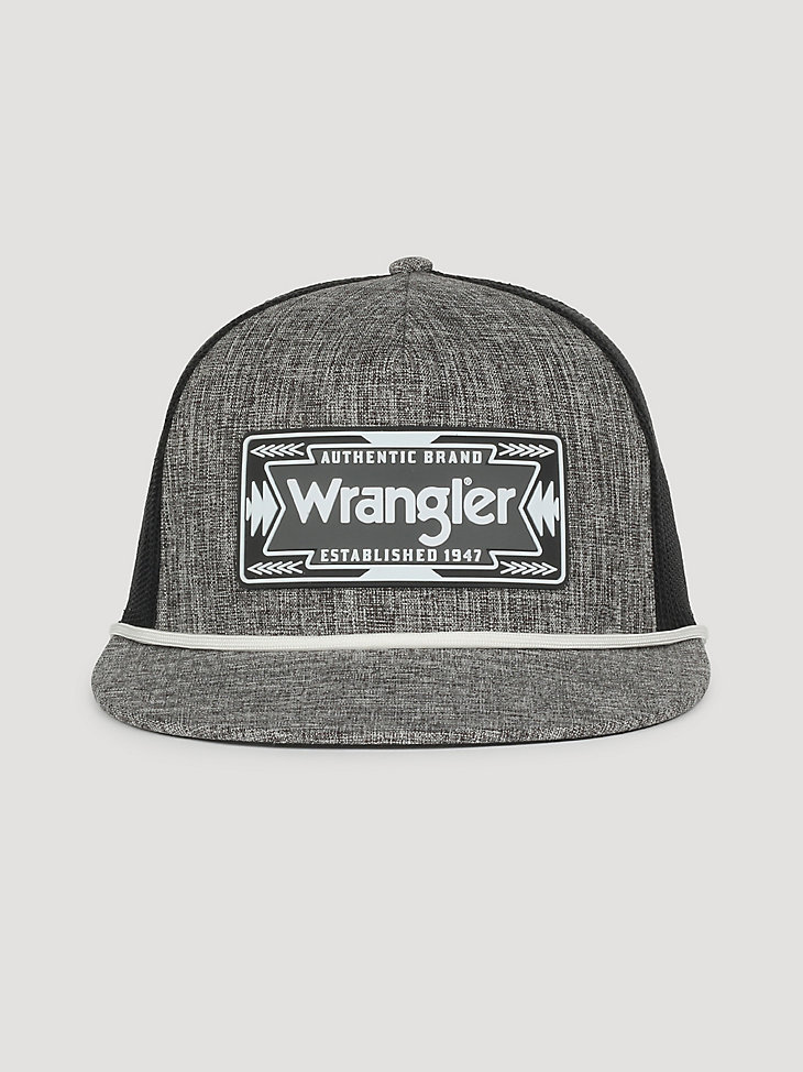 gorra de béisbol gris con parche de flecha para hombre