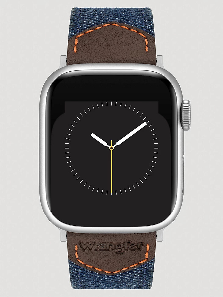 correa de reloj universal de cuero de mezclilla