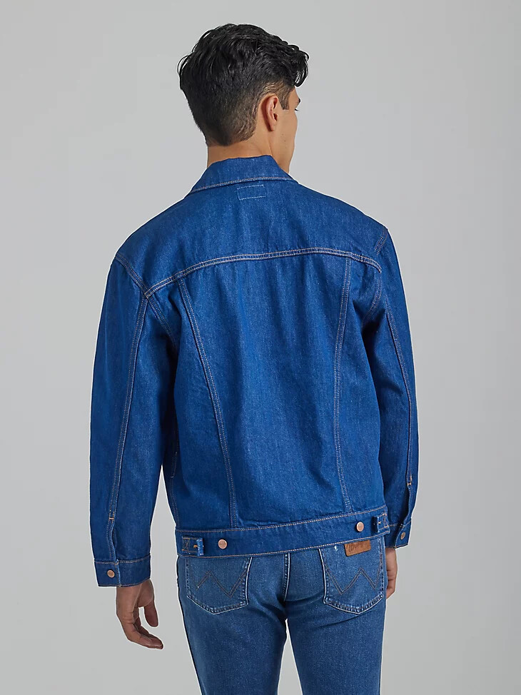 chaqueta anti-ajuste heritage para hombre azul wrangler