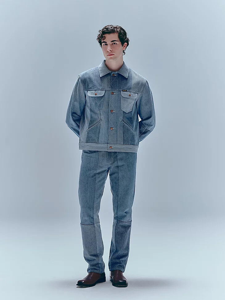chaqueta wrangler x beyond retro icons con lavado claro