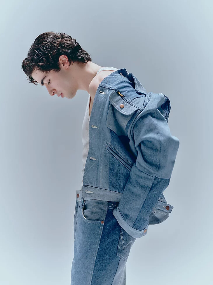 chaqueta wrangler x beyond retro icons con lavado claro