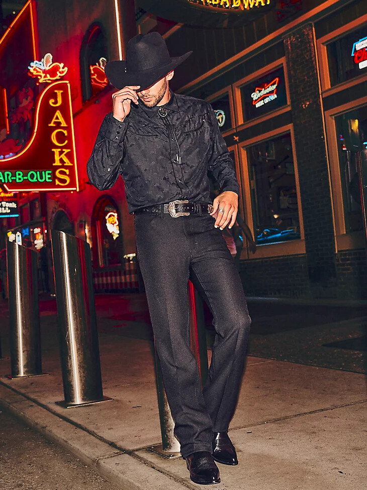vestido vaquero wrancher negro