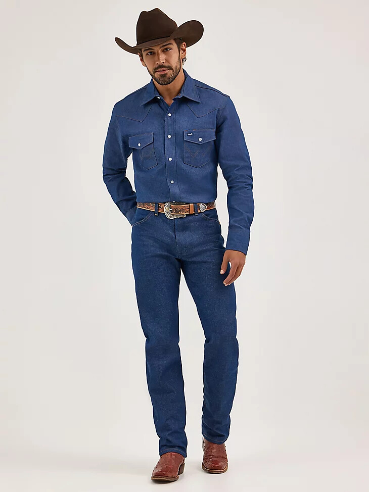 vaqueros rígidos wrangler cowboy cut original fit rigid indigo