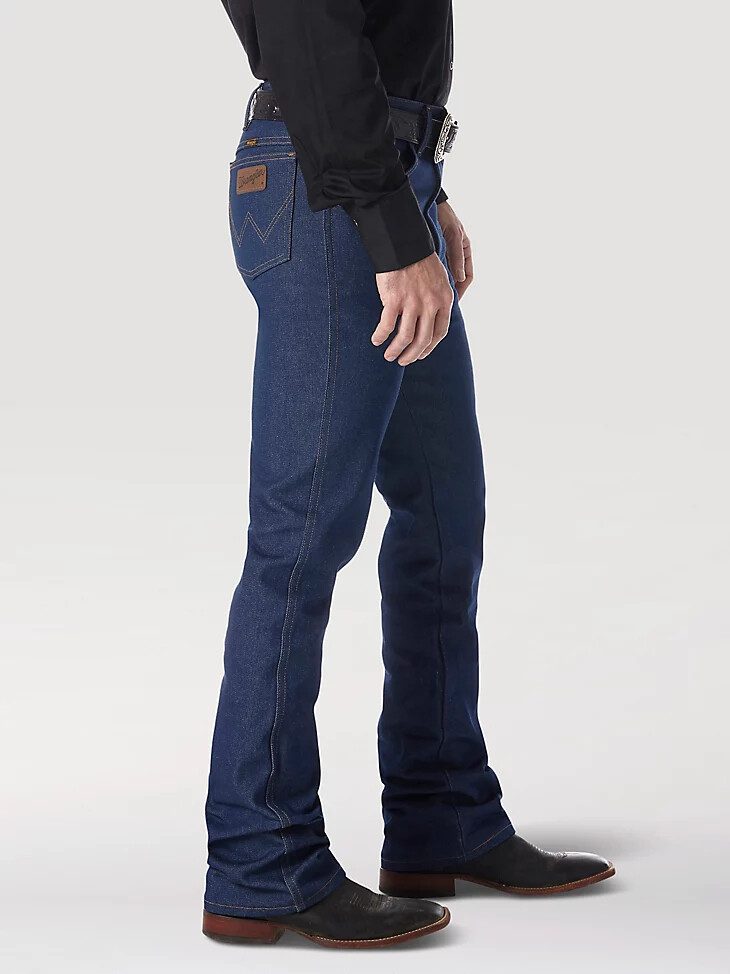 wrangler cowboy cut bootcut jean rigid - slim fit jean navy