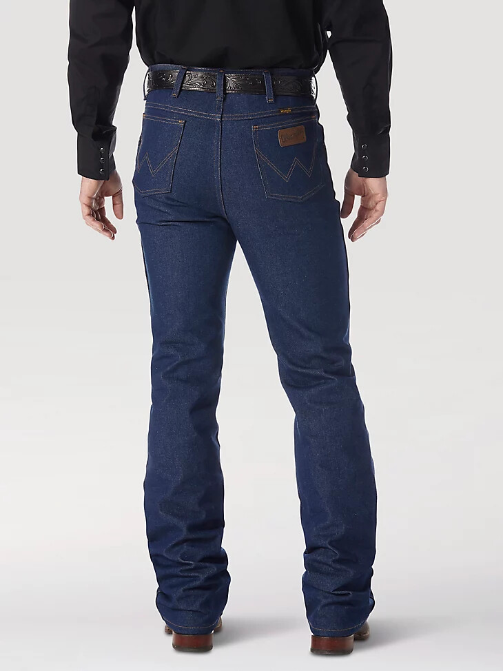 wrangler cowboy cut bootcut jean rigid - slim fit jean navy