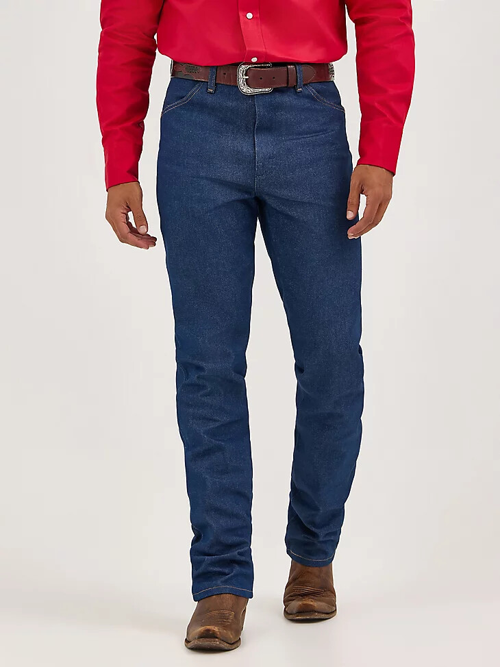 wrangler cowboy cut vaqueros ajustados rígidos índigo rígido