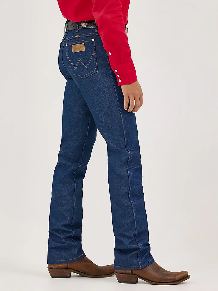 wrangler cowboy cut vaqueros ajustados rígidos índigo rígido