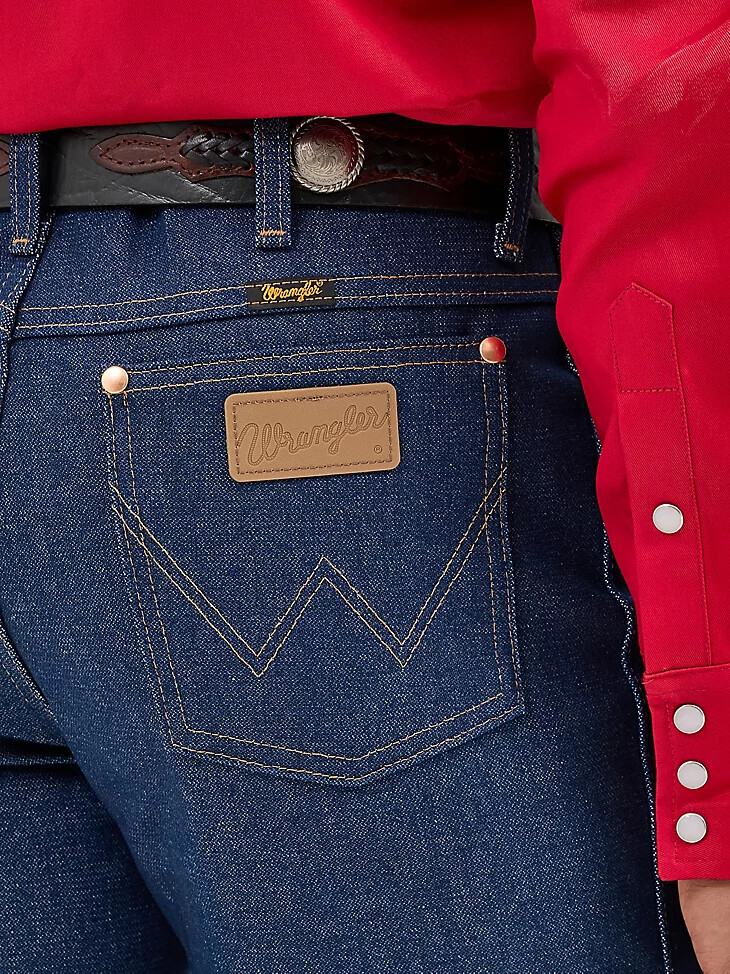 wrangler cowboy cut vaqueros ajustados rígidos índigo rígido
