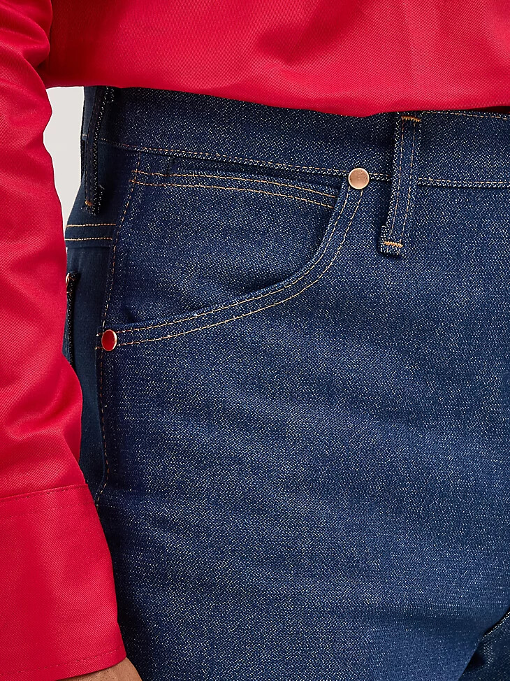 wrangler cowboy cut vaqueros ajustados rígidos índigo rígido