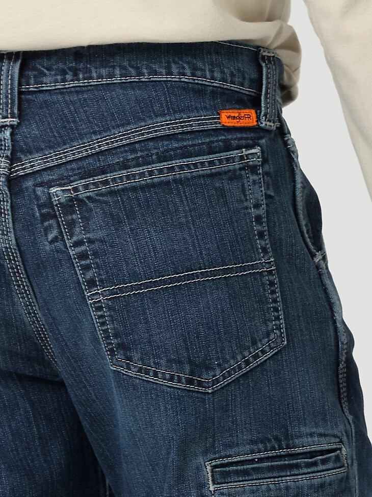pantalón técnico wrangler fr riggs de corte relajado y resistente a las llamas midstone