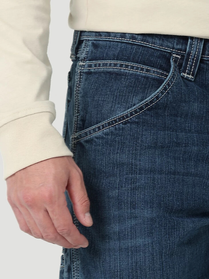 pantalón técnico wrangler fr riggs de corte relajado y resistente a las llamas midstone