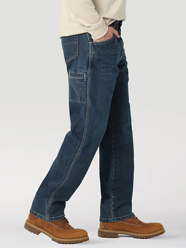 pantalón técnico wrangler fr riggs de corte relajado y resistente a las llamas midstone