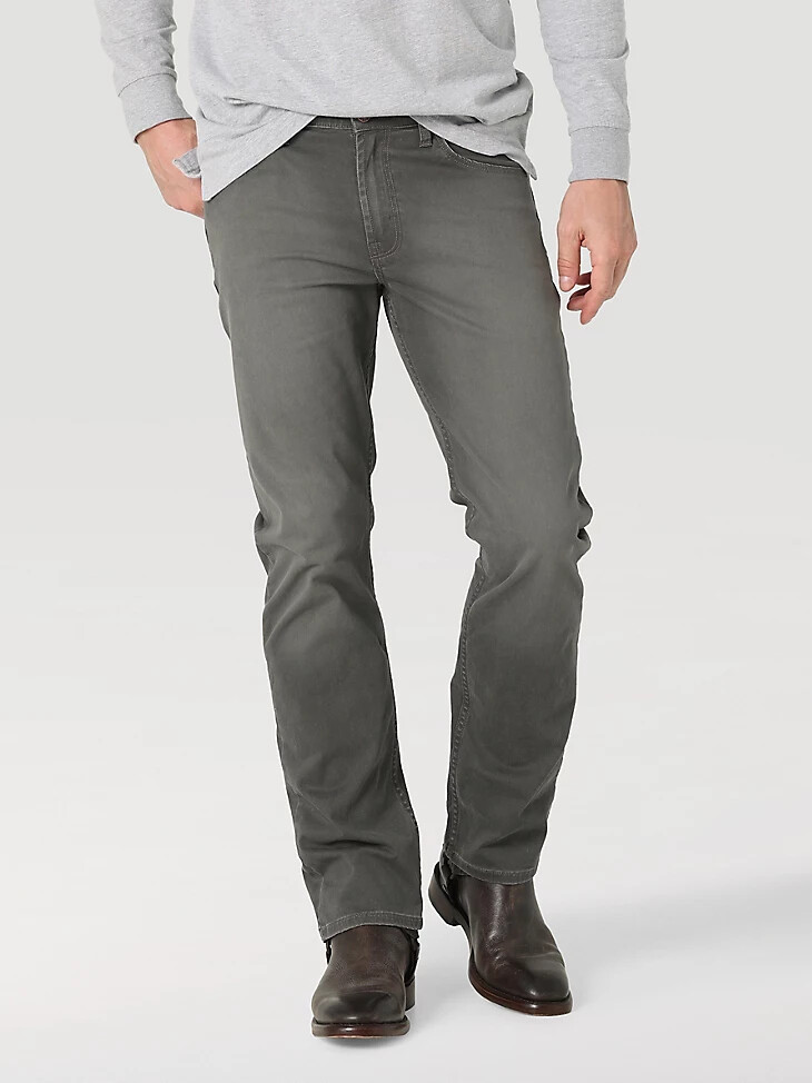 vaqueros rectos free to stretch para hombre color antracita