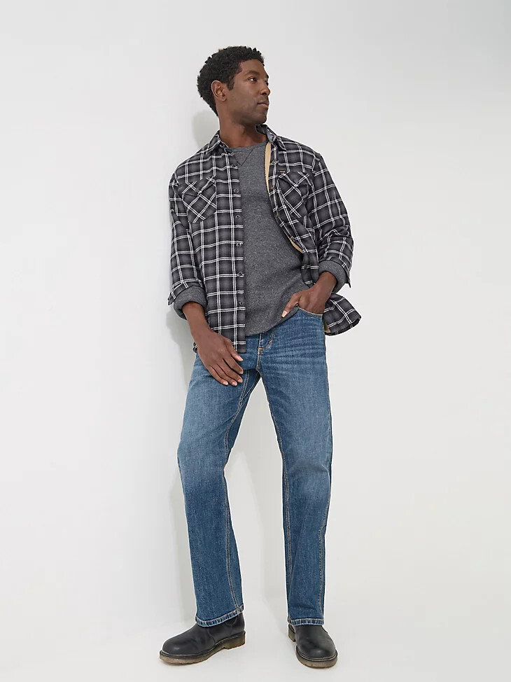 vaqueros de corte bota peak comfort para hombre dice house