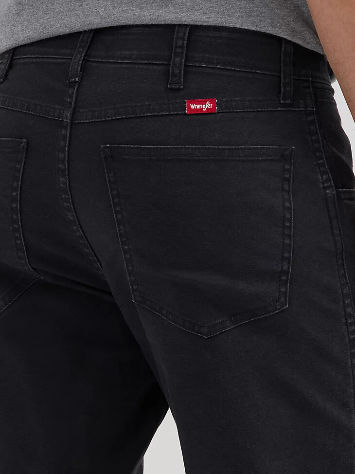vaqueros de lona five star premium performance para hombre color negro