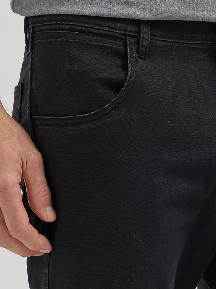 vaqueros de lona five star premium performance para hombre color negro