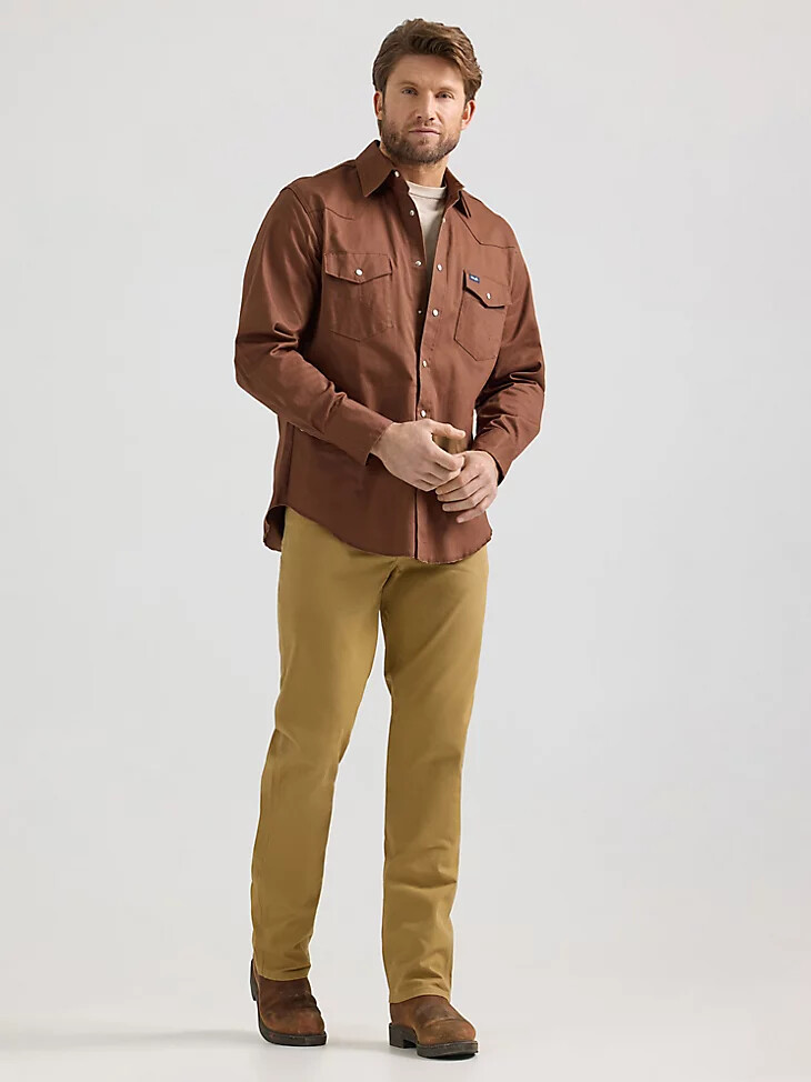 jean de lona de corte vaquero regular de primera calidad cómodo y resistente kelp
