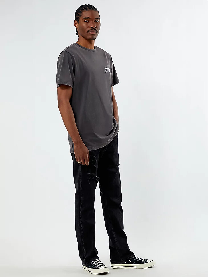 vaqueros ajustados de corte bota para hombre de wrangler x pacsun wagon tire