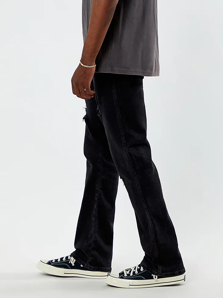 vaqueros ajustados de corte bota para hombre de wrangler x pacsun wagon tire