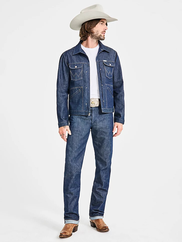 jean cone denim white oak selvedge para hombre índigo crudo