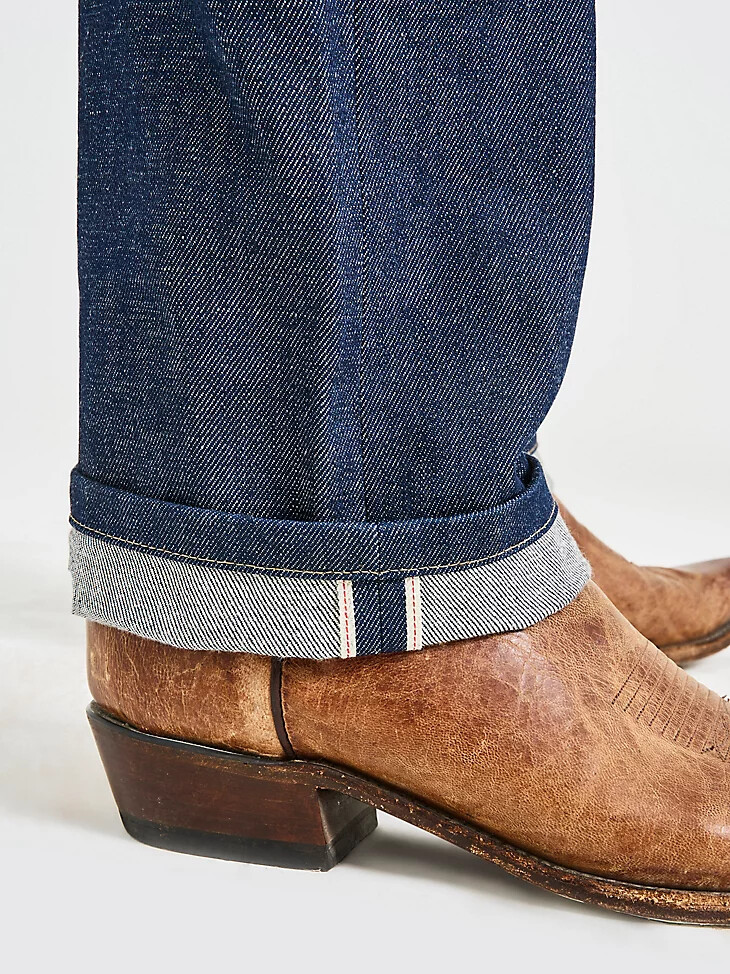 jean cone denim white oak selvedge para hombre índigo crudo