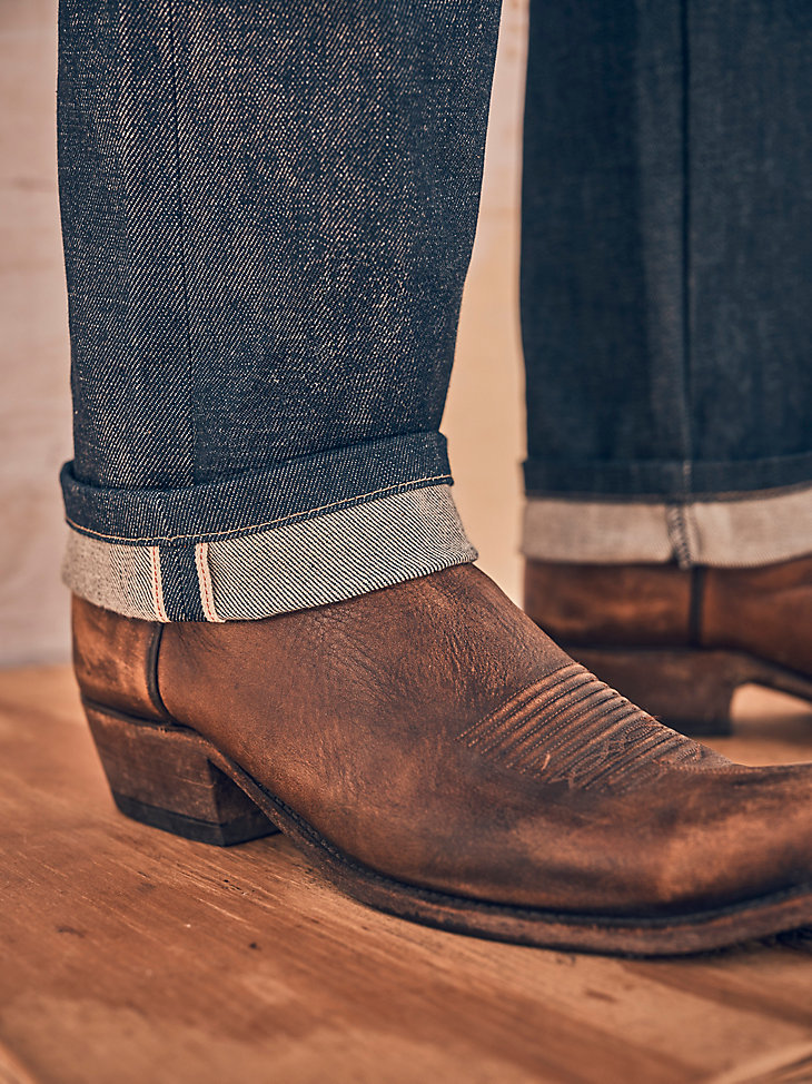 jean cone denim white oak selvedge para hombre índigo crudo