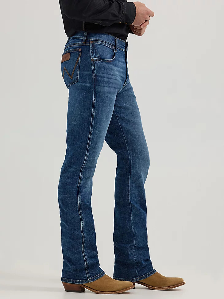 vaqueros wrangler retro de corte relajado con corte de bota para hombre lewiston