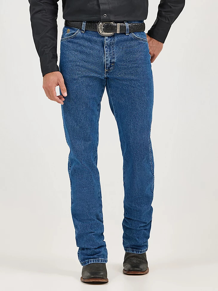 jean george strait cowboy cut original fit de mezclilla color piedra de peso pesado