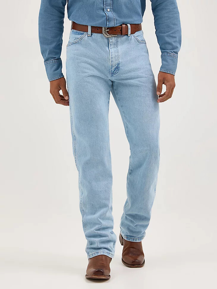 vaqueros wrangler cowboy cut original fit bleach