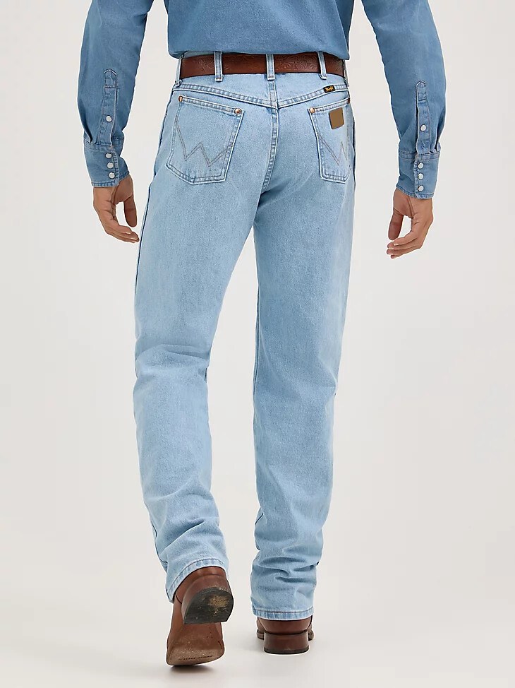 vaqueros wrangler cowboy cut original fit bleach