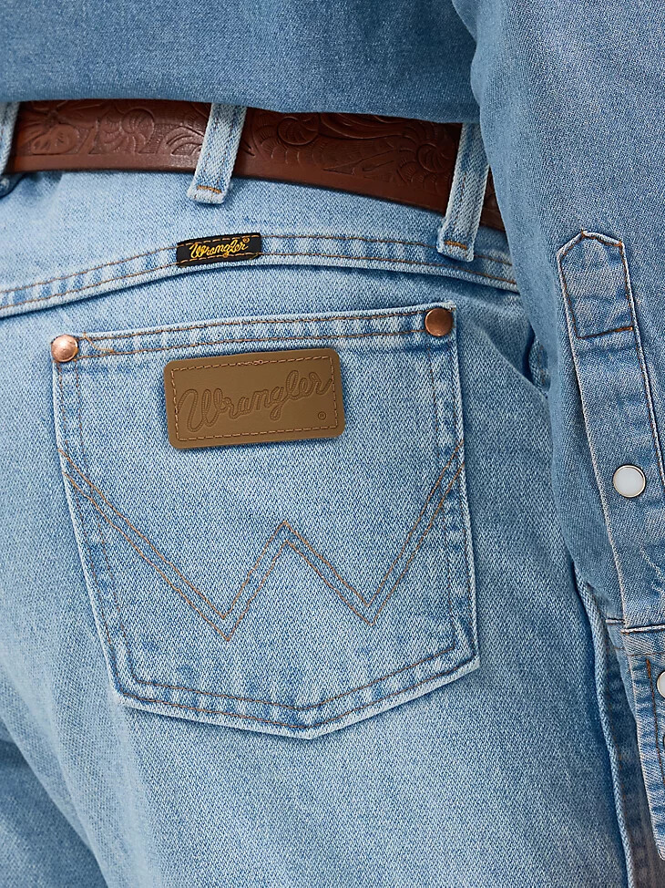 vaqueros wrangler cowboy cut original fit bleach