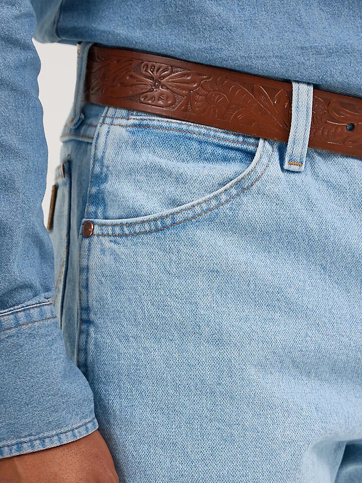 vaqueros wrangler cowboy cut original fit bleach
